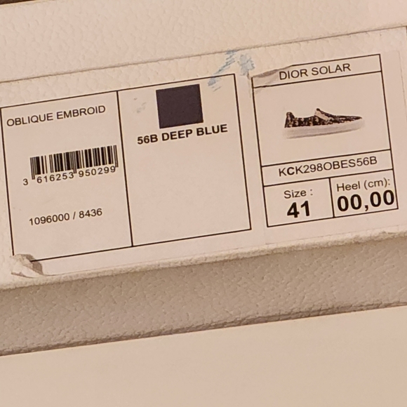 DIOR SOLAR OBLIQUE SLIP ONS- SIZE 41 - Picture 6 of 6
